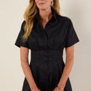 TCEC BLACK CINCHED WAIST DRESS SIZE XL